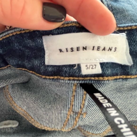 Risen Jeans - High Rise Ankle Length Bootcut Patch Pocket Jeans - Size 27 - EUC - Picture 12 of 13